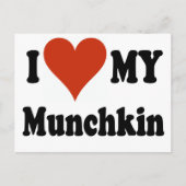 I Liebe Mein Munchkin-Merchandise Postkarte (Vorderseite)