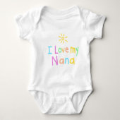 I Liebe mein Nana-Säuglings-Bodysuit Baby Strampler (Vorderseite)