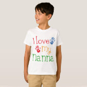 I Liebe mein Nanna Handprints T-Shirt (Vorne ganz)