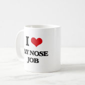 I Liebe mein Nasen-Job Kaffeetasse (Vorderseite Links)