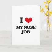 I Liebe mein Nasen-Job Karte (Gelbe Blume)