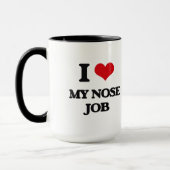 I Liebe mein Nasen-Job Tasse (Links)