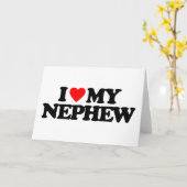 I LIEBE MEIN NEFFE KARTE (Gelbe Blume)