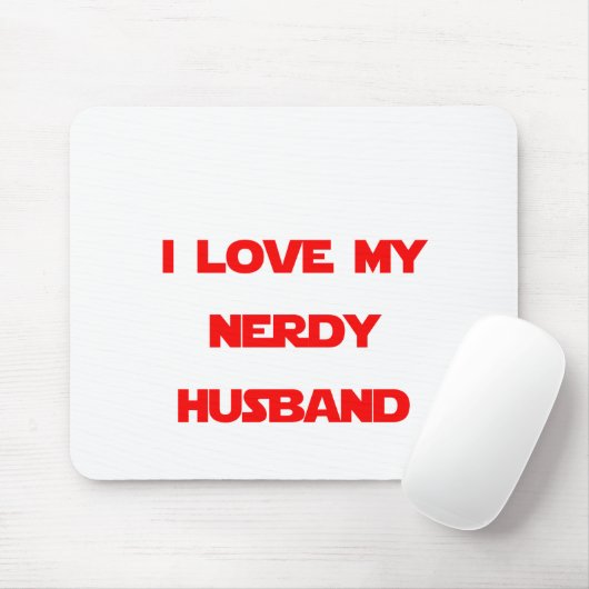 I Liebe mein Nerdy Ehemann Mousepad (Mit Mouse)