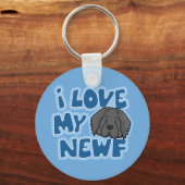 I Liebe Mein Newf Schlüsselanhänger (Vorderseite)