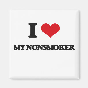I Liebe mein Nichtraucher Magnet