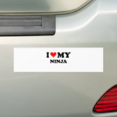 I Liebe mein Ninja Autoaufkleber (Auf Auto)