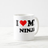 I Liebe mein Ninja Kaffeetasse (VorderseiteRechts)