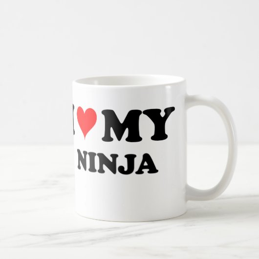I Liebe mein Ninja Kaffeetasse (Rechts)