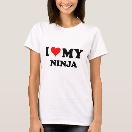 I Liebe mein Ninja T-Shirt (Vorderseite)