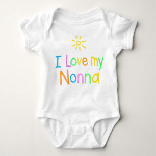 I Liebe mein Nonna Baby Strampler