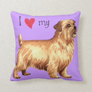 I Liebe mein Norfolk-Terrier Kissen