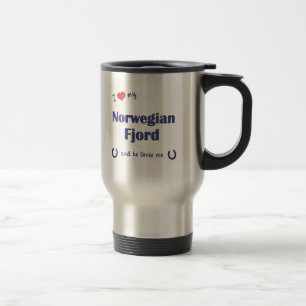 I Liebe mein norwegischer Fjord (männliches Pferd Reisebecher