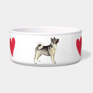 I Liebe mein norwegisches Elkhound Napf