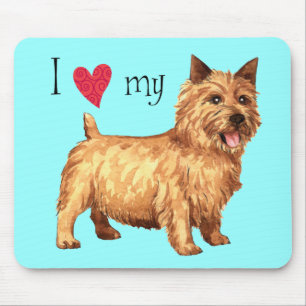 I Liebe mein Norwich-Terrier Mousepad