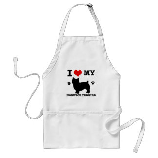 I Liebe mein Norwich-Terrier Schürze