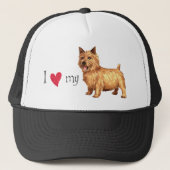 I Liebe mein Norwich-Terrier Truckerkappe (Vorderseite)