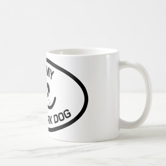 I Liebe mein Nosework Hund Kaffeetasse (Rechts)
