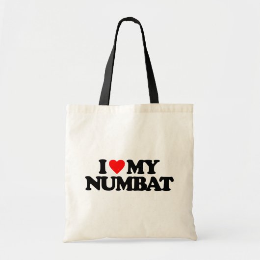 I LIEBE MEIN NUMBAT TRAGETASCHE (Vorne)