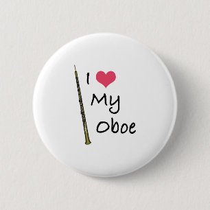I Liebe mein Oboe Button