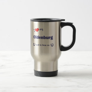 I Liebe mein Oldenburg (männliches Pferd) Reisebecher