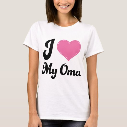 I Liebe mein Oma T-Shirt (Vorderseite)
