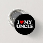 I LIEBE MEIN ONKEL BUTTON (Vorne & Hinten)
