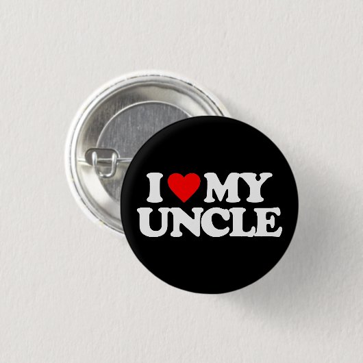 I LIEBE MEIN ONKEL BUTTON (Vorne & Hinten)
