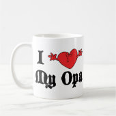 I Liebe mein Opa Geschenk Kaffeetasse (Links)