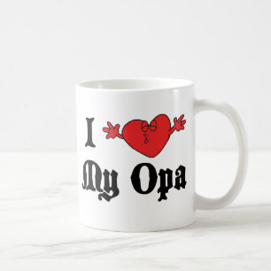 I Liebe mein Opa Geschenk Kaffeetasse