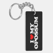 I LIEBE MEIN OPOSSUM SCHLÜSSELANHÄNGER (Vorderseite links)