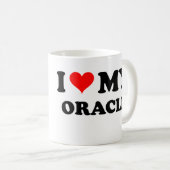I Liebe mein Oracle Kaffeetasse (VorderseiteRechts)