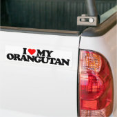 I LIEBE MEIN ORANG-UTAN AUTOAUFKLEBER (Auf Lkw)