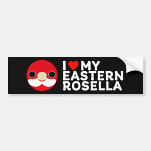 I LIEBE MEIN OSTROSELLA AUTOAUFKLEBER