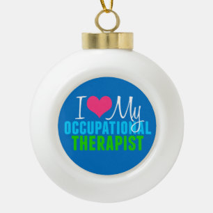 I Liebe mein OT Keramik Kugel-Ornament