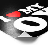 I LIEBE MEIN OX FOTODRUCK (Ecke)