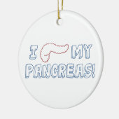 I Liebe mein Pankreas Keramik Ornament (Links)