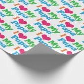 I Liebe Mein Papa Geschenkpapier (Ecke)