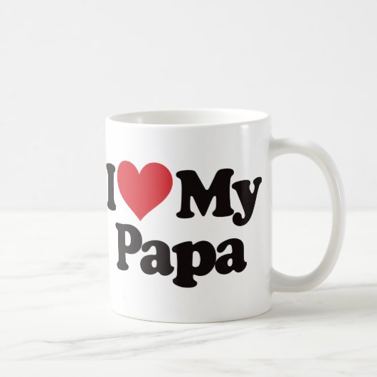 I Liebe mein Papa Kaffeetasse (Rechts)