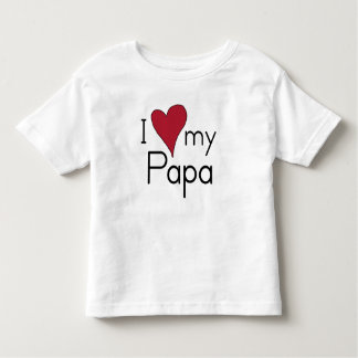 I Liebe mein Papa Kleinkind T-shirt