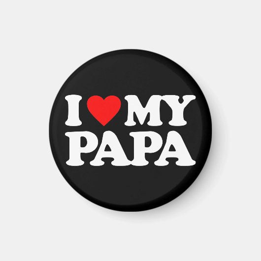 I LIEBE MEIN PAPA MAGNET (Vorne)