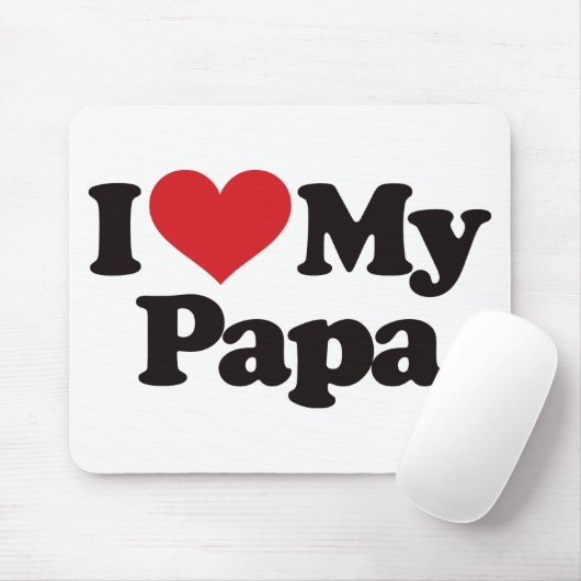 I Liebe mein Papa Mousepad (Mit Mouse)