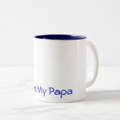 I Liebe mein Papa Zweifarbige Tasse (VorderseiteRechts)