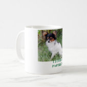 I LIEBE MEIN PAPILLION KAFFEETASSE (Vorderseite Links)