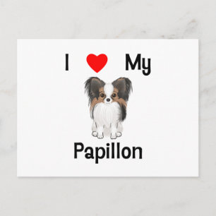 I Liebe Mein Papillon (Bild) Postkarte