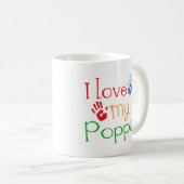 I Liebe mein Pappa (Handprints) Kaffeetasse (VorderseiteRechts)