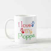 I Liebe mein Pappa (Handprints) Kaffeetasse (Links)