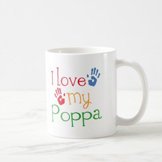 I Liebe mein Pappa (Handprints) Kaffeetasse (Rechts)