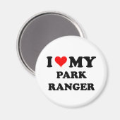 I Liebe Mein Park Ranger Magnet (Vorderseite/Rückseite)