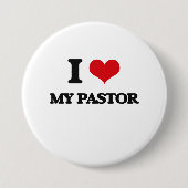 I Liebe mein Pastor Button (Vorderseite)